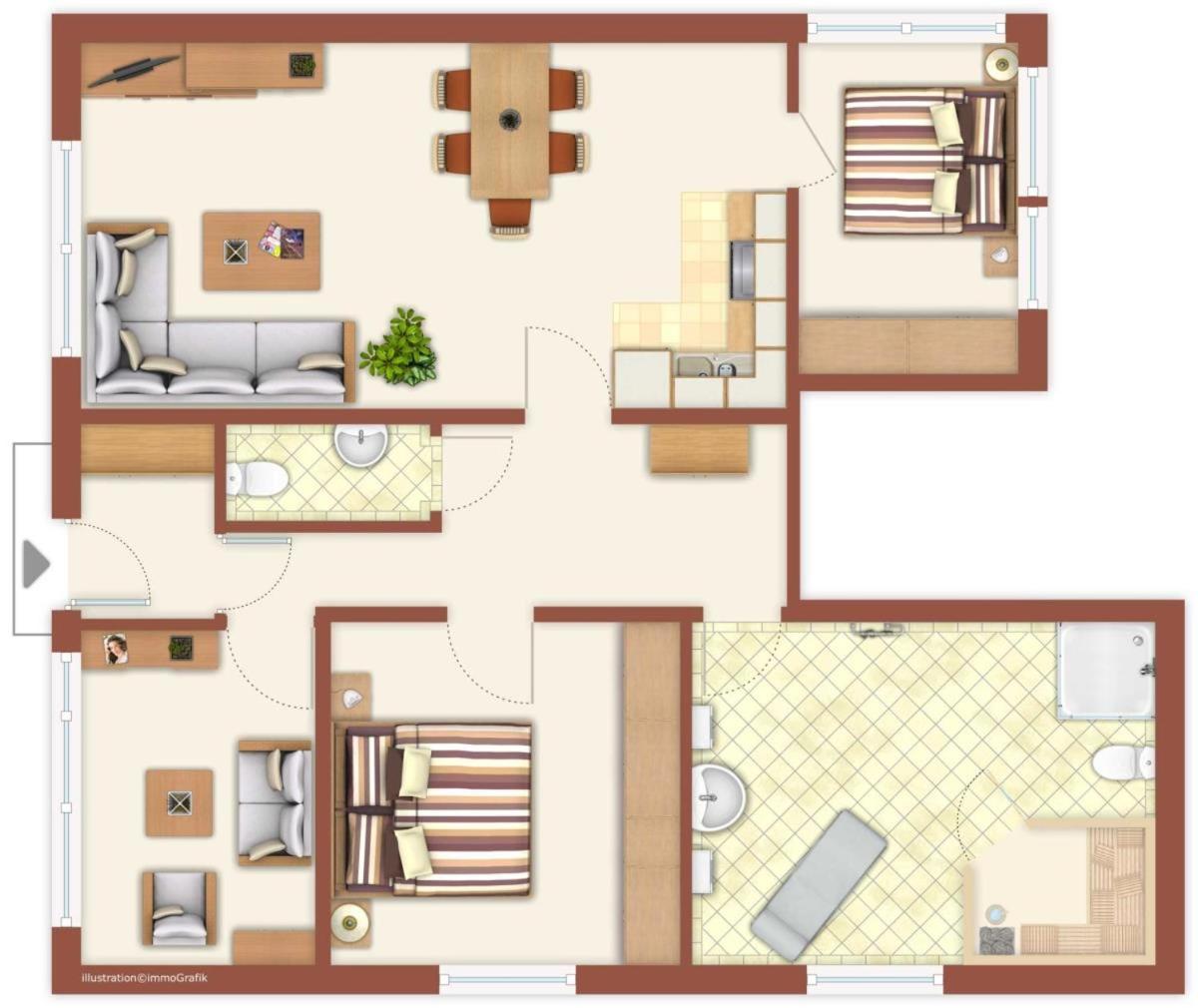 Daisy Apartment รอสต็อค ภายนอก รูปภาพ